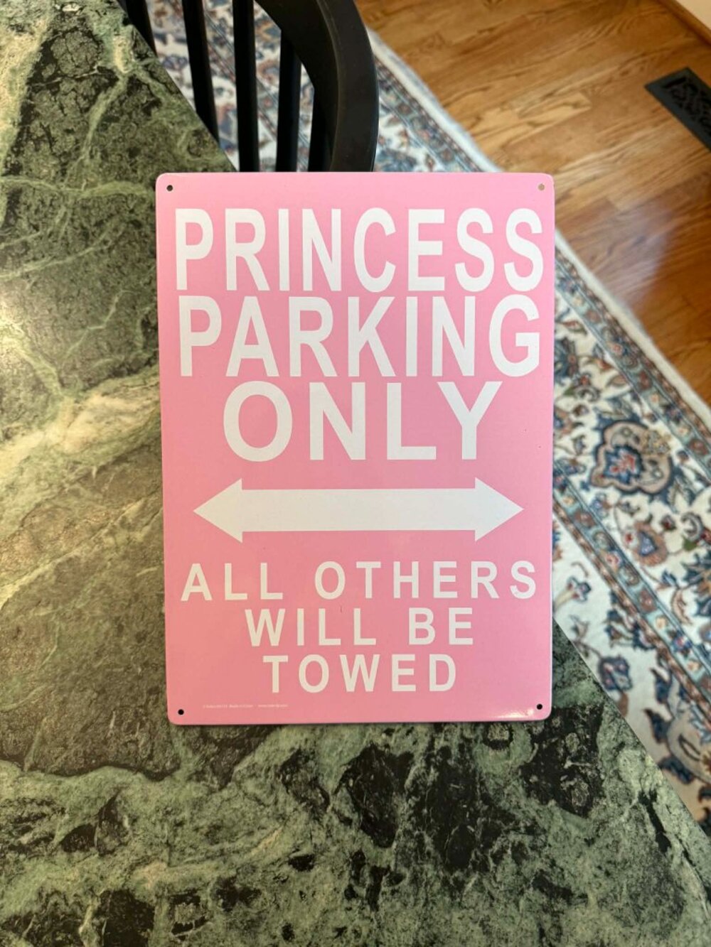 Princess Parking Only Pink Metal Sign Girls Bedroom Nursery Wall Decor
